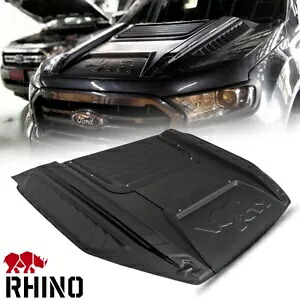 FITT ボンネットフードスクープカバー ブラックライノ フォードレンジャー T6 MK2 PX2 PX3 2011-22用 FITT BONNET HOOD SCOOP COVER BLACK RHINO FOR FORD RANGER T6 MK2 PX2 PX3 2011-22 【並行輸入品】｜カスタムパーツ WORLD倉庫