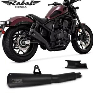 フルブラックエキゾーストマフラーパイプリンクシステムホンダレベル CMX 1100 2021 23 FUL BLACK EXHAUST MUFFLER PIPE LINK SYSTEM FOR HONDA REBEL CMX 1100 2021 23 【並行輸入品】