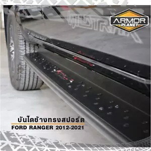 ブラックスチール 4 ドアステップレストプレートフットレストフォードレンジャー PX2 MK2 MK3 12-2020 BLACK STEEL 4 DOORS STEP REST PLATE FOOTREST FOR FORD RANGER PX2 MK2 MK3 12-2020 【並行輸入品】|カスタムパーツ WORLD倉庫