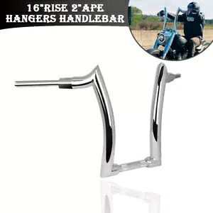 16 ''ライズハンドルバーオートバイクロームハンドルバーハーレーダイナソフテイルに適合 16'' Rise Handlebar Motorcycle Chrome Handle bars Fit For Harley Dyna Softail 【並行輸入品】