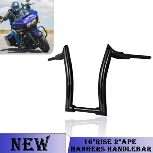 16インチ ライズ 2インチ エイプ ハンガー ハンドルバー ホンダ シャドウ ファントム VT750C2B に適合 16'' Rise 2" Ape Hanger Handlebar Fit For Honda Shadow Phantom VT750C2B 【並行輸入品】｜カスタムパーツ WORLD倉庫