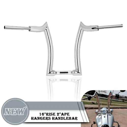16 インチ ライズ ハンドルバー ハンドルバー エイプ ハンガー クローム オートバイ オートバイ ドラッグ バー 16'' Rise Handlebar Handle bars Ape Hanger Chrome Motorcycle Motorcycle Drag Bar 【並行輸入品】