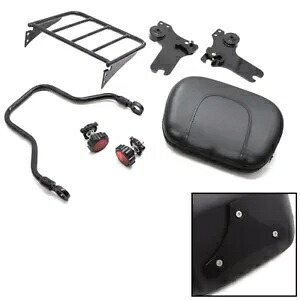 バックレストシーシーバー荷物ラック乗客ハーレーロードキング FLHTC に適合 Backrest Sissy Bar Luggage Rack Passenger Fits For Harley Road King FLHTC 【並行輸入品】｜カスタムパーツ WORLD倉庫