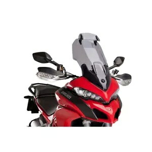 スポイラー付きツアーディスク PUIG ドゥカティ ムルティストラーダ 1200/S 2015 - 2017 スモーク- TOUR DISC WITH SPOILER PUIG FOR DUCATI MULTISTRADA 1200/S 2015 - 2017 SMOKE- 【並行輸入品】
