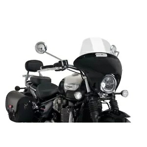 PUIG スクリーン トライアンフ ボンネビル スピードマスター 1200 2018 - 2020 ライトスモーク PUIG SCREEN FOR TRIUMPH BONNEVILLE SPEEDMASTER 1200 2018 - 2020 LIGHT SMOKE 【並行輸入品】｜カスタムパーツ WORLD倉庫