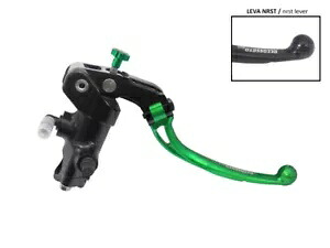 ACCOSSATO マスターシリンダー ラジアルブレーキ 16X18 ロングフォールディングレバー RST グリーンなし ACCOSSATO MASTER CYLINDER RADIAL BRAKE 16X18 LONG FOLDING LEVER No RST GREEN 【並行輸入品】