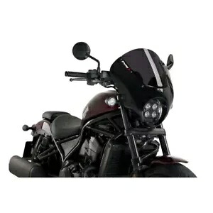 PUIG スクリーン ダークナイト ホンダ レベル CMX1100 2021 - 2024 ダークスモーク 21104F PUIG SCREEN DARK NIGHT FOR HONDA REBEL CMX1100 2021 - 2024 DARK SMOKE 21104F 【並行輸入品】｜カスタムパーツ WORLD倉庫