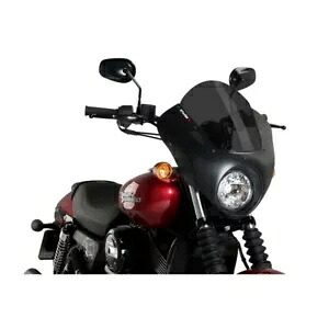 PUIG スクリーン ハーレーダビッドソン ストリート 750 2015 - 2020 ダークスモーク 21099F PUIG SCREEN FOR HARLEY DAVIDSON STREET 750 2015 - 2020 DARK SMOKE 21099F 【並行輸入品】｜カスタムパーツ WORLD倉庫