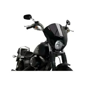 Puig スクリーン ハーレーダビッドソン ダイナ 1584 ストリートボブ 2006 - 2017 D. スモーク 21095F PUIG SCREEN FOR HARLEY DAVIDSON DYNA 1584 STREET BOB 2006 - 2017 D. SMOKE 21095F 【並行輸入品】