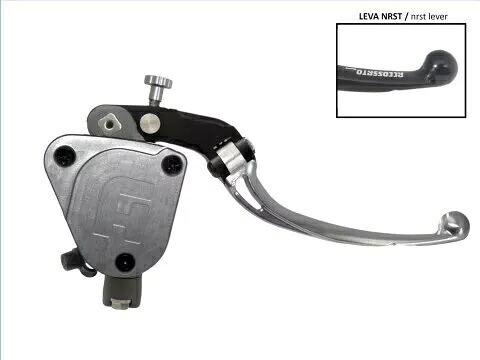 ACCOSSATO マスターシリンダー PRS 調整可能 19x17-18-19 ロングブレーキ NRST シルバーキャップ ACCOSSATO MASTER CYLINDER PRS ADJUSTABLE 19x17-18-19 LONG BRAKE NRST SILVER CAP 【並行輸入品】