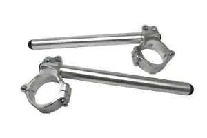 リフトクリップオン ACCOSSATO スズキ R ハヤブサ 2005 - 2012 シルバー 20 MM LIFTED CLIP ON ACCOSSATO FOR SUZUKI R HAYABUSA 2005 - 2012 SILVER 20 MM 【並行輸入品】