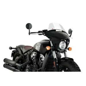 インディアン スカウト 1100 ボバー用フロントガラス ツーリング プイグ 2018 - 2023 クリア 21074W- WINDSHIELD TOURING PUIG FOR INDIAN SCOUT 1100 BOBBER 2018 - 2023 CLEAR 21074W- 【並行輸入品】