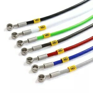 ヘル OEM スタイルキットブレーキラインヤマハ FJ1200 アンチダイブ 1986-1987 HEL OEM Style Kit Brake Lines For Yamaha FJ1200 Anti Dive 1986-1987画像