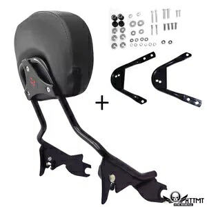 ブラック バックレスト シーシーバー ドッキング 1997-2008 ハーレー ツーリング ストリート グライド FLHX 用 Black Backrest Sissy Bar Docking For 1997-2008 Harley Touring Street Glide FLHX 【並行輸入品】｜カスタムパーツ WORLD倉庫