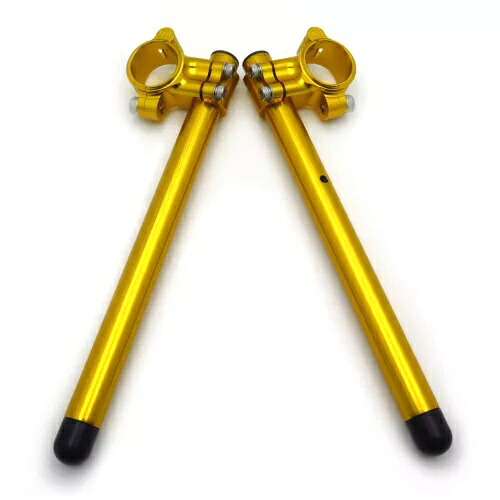 37 ミリメートルフォーククリップオンハンドルバーライザーレギュラーゴールド CNC ペア米国ヤマハ YZF 用 For 37mm Fork Clip-ons Handle Bar Riser Regular Gold CNC Pair US For Yamaha YZF 【並行輸入品】