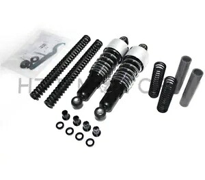 HTTMT クローム スラマー ロワリング キット 10.5 インチ ショック 1984-2013 ハーレー ツーリング フロリダ用 HTTMT Chrome Slammer Lowering Kit 10.5" Shocks for 1984-2013 Harley Touring FL 【並行輸入品】｜カスタムパーツ WORLD倉庫