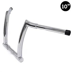 10インチ クロームチゼル Zバー エイプハンガー ハンドルバー ハーレー 12-16 FLD 13-17 FXDB用 10'' Chrome Chizeled Z-Bar Ape Hanger Handlebars For Harley 12-16 FLD 13-17 FXDB 【並行輸入品】｜カスタムパーツ WORLD倉庫