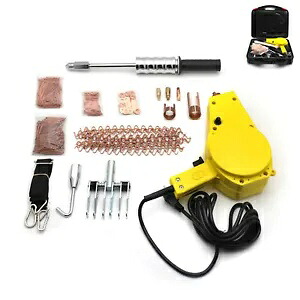 プレミアム車体デント修理キット電動スタッドウェルダーガン、2ポンドプーラーハンマー付き Premium Auto Body DENT REPAIR KIT Electric STUD WELDER GUN w/ 2lb Puller Hammer 【並行輸入品】