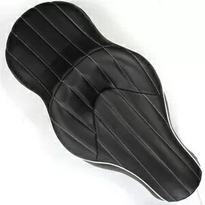 カスタム ドライバー 2 アップ 縦ストライプ レザー シート 05-13 ハーレー XL883N XL883L 用 Custom Driver 2-up Vertical Stripes Leather Seat For 05-13 Harley XL883N XL883L 【並行輸入品】