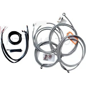 ステンレススチール製完全な 10 "-12" ハンドルバーケーブルハーレー 14-17 トゥーリン用 Stainless Steel Complete 10"-12" Handlebar Cable For Harley 14-17 Tourin 【並行輸入品】|カスタムパーツ WORLD倉庫