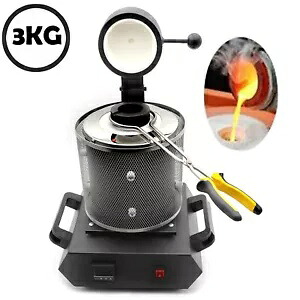 3KG自動溶解炉窯デジタル制御銅スライバー2102華氏 3KG Automatic Melting Furnace Kiln Digital Control Copper Sliver 2102 Fahrenheit 【並行輸入品】