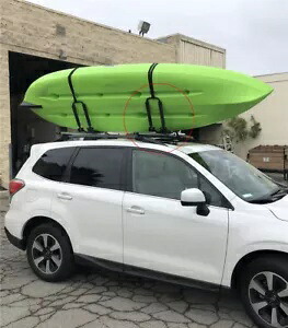 ユニバーサル折りたたみカヤック/スノーボード/ボートキャリア ルーフラック レール クロスバー J-BAR UNIVERSAL FOLDABLE KAYAK/SNOWBOARD/BOAT CARRIER ROOF RACK RAIL CROSS BAR J-BAR 【並行輸入品】|カスタムパーツ WORLD倉庫