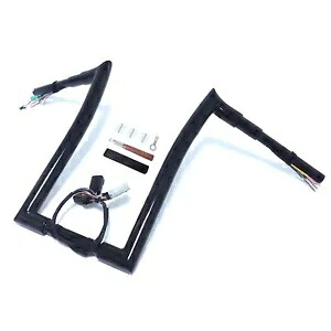 ブラック 16 インチ 配線済み 32mm 1.5 インチ ハンドルバー 08-13 ハーレー ロード グライド用 穴あけ済み Black 16" Prewired 32mm 1.5" Handlebar Pre-drilled For 08-13 Harley Road Glide 【並行輸入品】｜カスタムパーツ WORLD倉庫