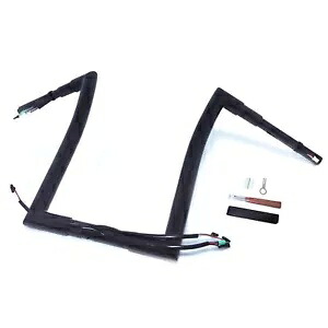 ブラック 12 インチ 配線済み & ドリルド エイプ ハンガー ハンドルバー 1.5 インチ 32mm 2015 ロード グライド用 Black 12" Prewired & drilled Ape Hanger Handlebar 1.5" 32mm for 2015 Road Glide 【並行輸入品】|カスタムパーツ WORLD倉庫