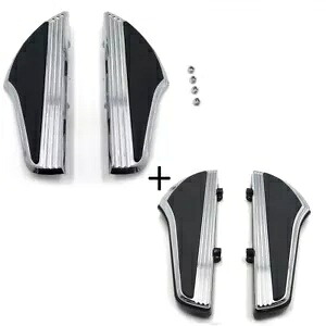 Defiance ドライバー助手席フットボード ハーレー 12-16 ダイナ 00-19 ツーリングシャーク Fi 用 Defiance Driver Passenger Footboard For Harley 12-16 Dyna 00-19 Touring Shark Fi 【並行輸入品】