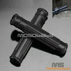 オートバイユニバーサルブラックシリコンクラッチレバースリーブブレーキレバーグリップカバー Motorcycle Universal Black Silicone Clutch Lever Sleeve Brake Lever Grip Cover 【並行輸入品】
