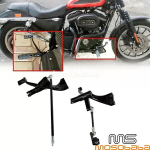 ブラックフォワードコントロールペグキットハーレースポーツスター883 1200 04-13 XL883Nアイアン用 Black Forward Controls Pegs Kit For Harley Sportster 883 1200 04-13 XL883N Iron 【並行輸入品】