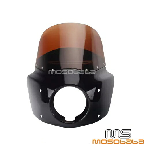 スモーク 11 インチ ウィンドシールド ヘッドライト フェアリングキット ハーレー ダイナ ワイド グライド FXDWG / I 用 Smoke 11'' Windhsield Headlight Fairing Kit For Harley Dyna Wide Glide FXDWG / I 【並行輸入品】｜カスタムパーツ WORLD倉庫