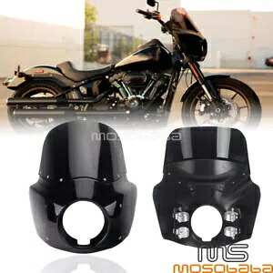 5.75 インチ ヘッドライトフェアリング ハーレー 06-17 ダイナ ワイド グライド FXDWG 11 インチ フロントガラス用 5.75'' Headlight Fairing For Harley 06-17 Dyna Wide Glide FXDWG 11'' Windshield 【並行輸入品】｜カスタムパーツ WORLD倉庫