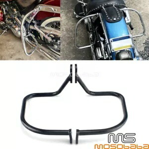 サドルバッグ ガード バー リア ハイウェイ レール バー 05-17 ハーレー ソフテイル デラックス FLSTN用 Saddlebag Guard Bars Rear Highway Rail Bar For 05-17 Harley Softail Deluxe FLSTN 【並行輸入品】