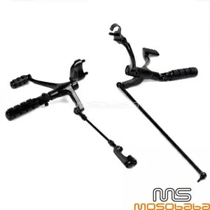 ブラックスチールフォワードコントロールキットフットペグレバーハーレースポーツスター883 1200用 Black Steel Forward Control kit Footpegs Levers For Harley Sportster 883 1200 【並行輸入品】