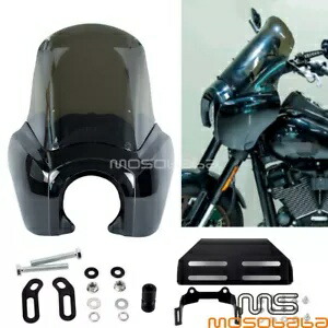 フロントフェアリング + フロントガラス、ハーレーローライダー FXLRS 114/117 用ヘッドライトブラケット付き Front Fairing +Windshield w/Headlight Bracket For Harley Low Rider FXLRS 114/117 【並行輸入品】