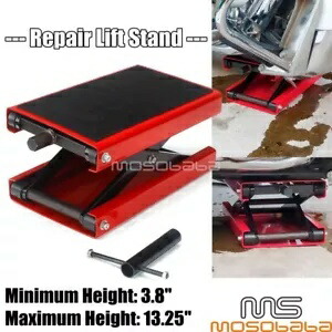 1100ポンドヘビーデューティスチール修理リフトスタンドジャックスタンドユニバーサルオートバイ用 1100 lbs Heavy Duty Steel Repair Lift Stand Jack Stand For Universal Motorcycle 【並行輸入品】