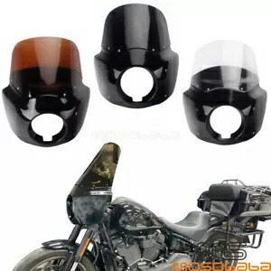 フロントヘッドライトフェアリング + フロントガラスキット ハーレースタンダード FXST 2018-2023用 Front Headlight Fairing + Windshield Kits For Harley Standard FXST 2018-2023 【並行輸入品】