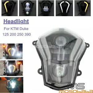 LED ヘッドライトハローリング DRL ヘッドランプ 125/200/250/390 2011 2012 2016 LED Headlight Halo Ring DRL Head Lamp For 125 / 200 / 250 / 390 2011 2012 2016 【並行輸入品】｜カスタムパーツ WORLD倉庫