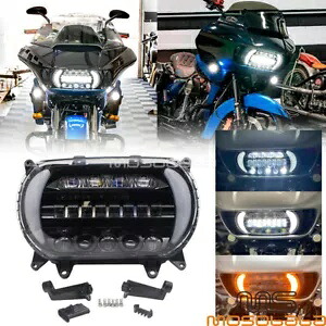 LED ヘッドライトランププロジェクターハーレーロードグライド FLTRX FLTRU FLTRXS FLTRUSE LED Headlight Lamp Projector For Harley Road Glide FLTRX FLTRU FLTRXS FLTRUSE 【並行輸入品】｜カスタムパーツ WORLD倉庫
