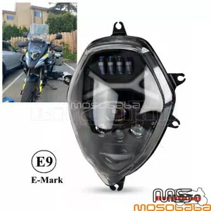スズキ V-STROM 用ヘッドランプアセンブリ - DL650 DL1000 LED ヘッドライト (Halo 付き) Headlamp Assembly For Suzuki V-STROM - DL650 DL1000 LED Headlight With Halo 【並行輸入品】