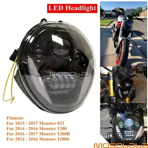 ハイ/ロー LED ヘッドライト Ducati モンスター 1200 1200R 1200S 821 2015-2017 2014 2016 Hi/Lo LED Headlight For Ducati Monster 1200 1200R 1200S 821 2015-2017 2014 2016 【並行輸入品】｜カスタムパーツ WORLD倉庫