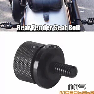 アルミ 1/4-20 シート取り付けボルト ブラック ハーレーダビッドソン 1997-2022 スポーツスター用 Aluminum 1/4-20 Seat Mounting Bolt Black For Harley-Davidson 1997-2022 Sportster 【並行輸入品】