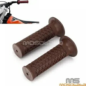 ヴィンテージブラウン 1in ハンドルバーハンドバーラバーグリップホンダ BMW ピットダートバイク用 Vintage Brown 1in Handle Bar Hand Bar Rubber Grips For Honda BMW Pit Dirt Bike 【並行輸入品】