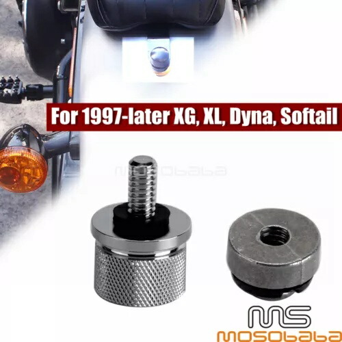 1/4-20 シート取付ボルトシートナット部品ハーレーストリートファットボブダイナソフテイル用 1/4-20 Seat Mounting Bolt Seat Nut Parts For Harley Street Fat Bob Dyna Softail 【並行輸入品】