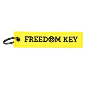 1PC 両面刺繍キーチェーンタグギフト車バイクキーリングキーホルダー 1PC Double Sided Embroidered Key Chain Tag Gift Car Bike Keyring Keychain 【並行輸入品】