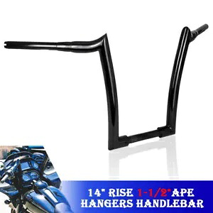 14 インチ ライズ エイプ ハンガー ハンドルバー ハーレー ツーリング ウルトラ リミテッド ローに適合 14'' Rise Ape Hanger Handlebar Fit For Harley Touring Ultra Limited Low 【並行輸入品】