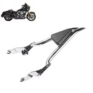 バックレスト シーシーバー 取り外し可能 リア クローム ハーレー ストリート グライド 2009-21 に適合 Backrest Sissy Bar Detachable Rear Chrome Fit For Harley Street Glide 2009-21 【並行輸入品】
