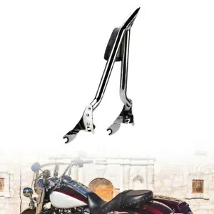 バックレスト シーシーバー クローム リア 取り外し可能 ハーレー ロード グライド 2009-2023 に適合 Backrest Sissy Bar Chrome Rear Detachable Fit For Harley Road Glide 2009-2023 【並行輸入品】