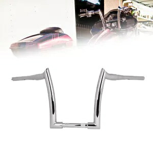 14 インチ ライズ ハンドルバー オートバイ エイプ ハンガー ハーレー ツーリング ロード グライドに適合 14'' Rise Handlebar Motorcycle Ape Hanger Fit For Harley Touring Road Glide 【並行輸入品】